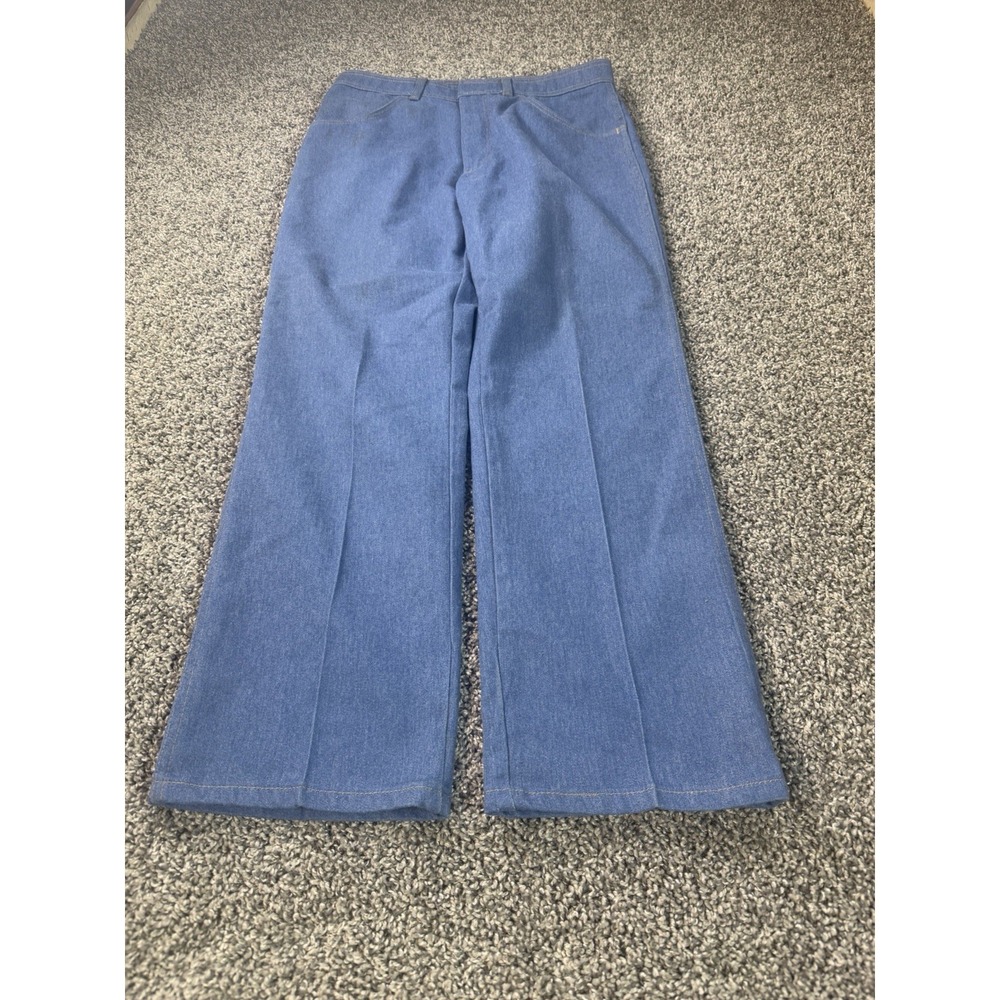 Vintage 80s Wrangler Bootcut Pants Men's Size 34X30 Blue